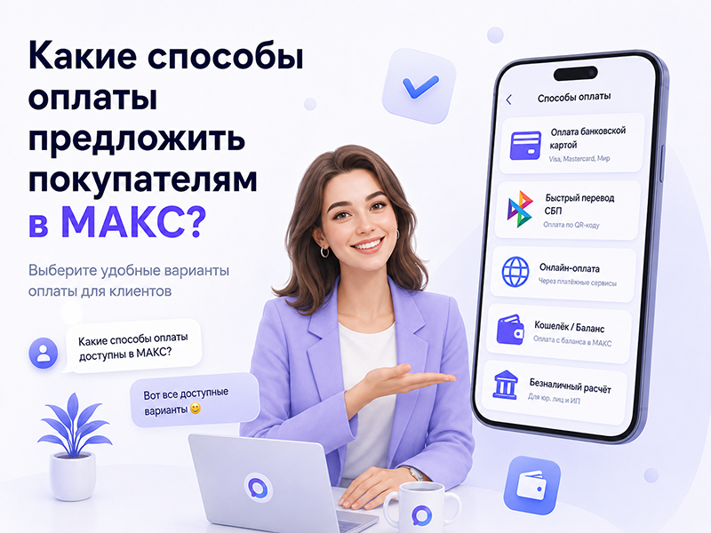 Какие способы оплаты предложить покупателям в МАКС